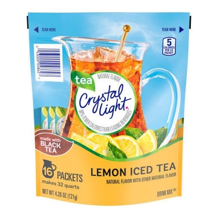 Green Rabbit Holdings Crystal Light Drink Mix Pitcher Packs Iced Tea, 16 Count 22000553